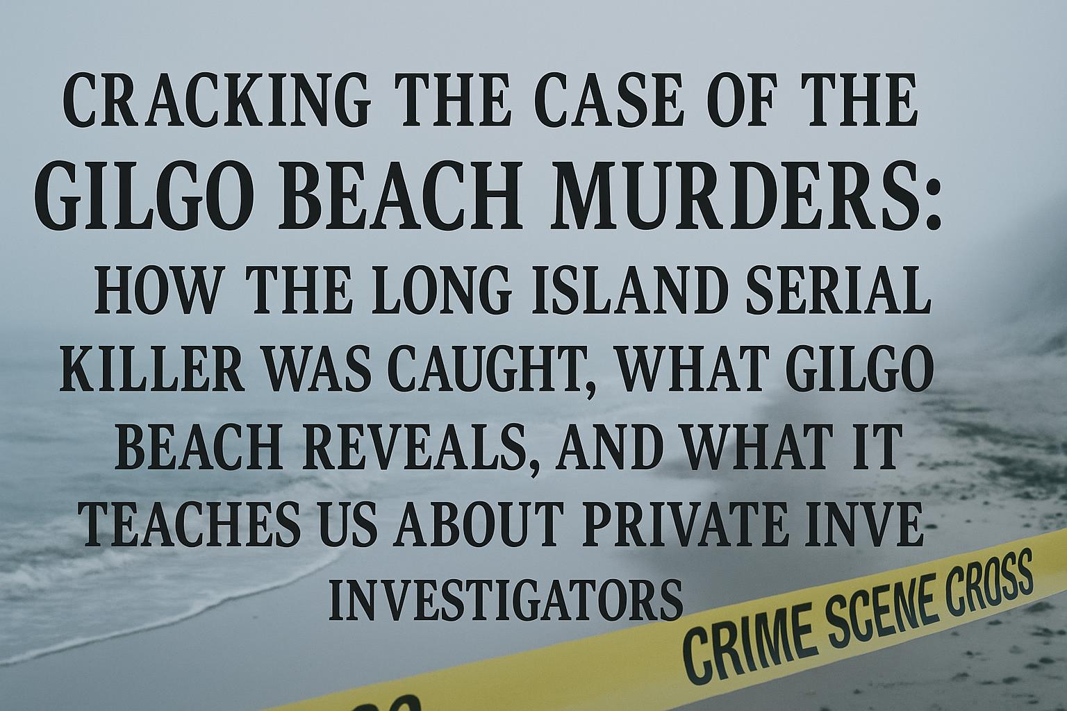 Gilgo Beach Murders Cover