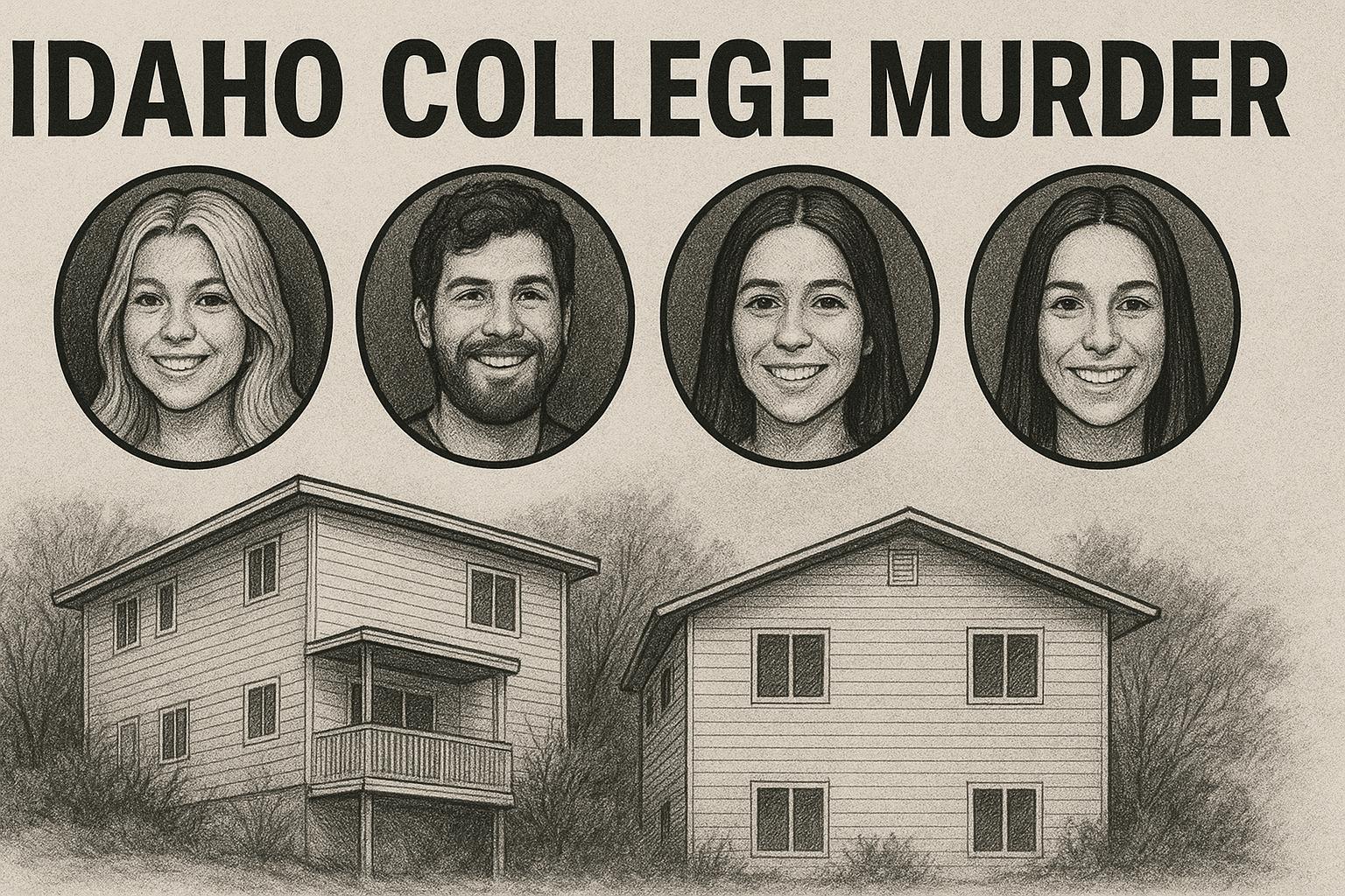 A picture of the victims and their homes in the Idaho college murders.