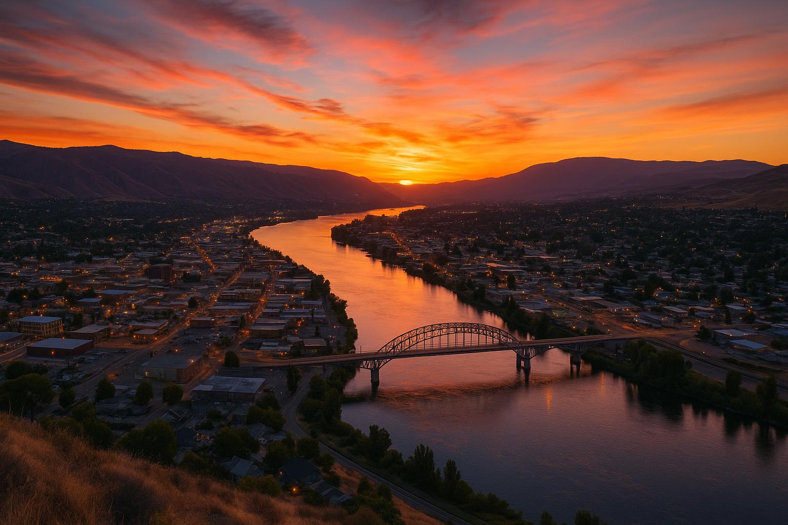 Wenatchee at sunset